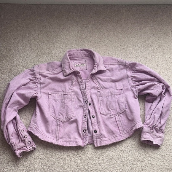 We The Free Jackets & Blazers - We The Free Lavender Jean Jacket